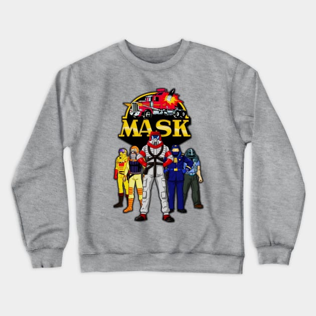 Mask Crewneck Sweatshirt by BigOrangeShirtShop